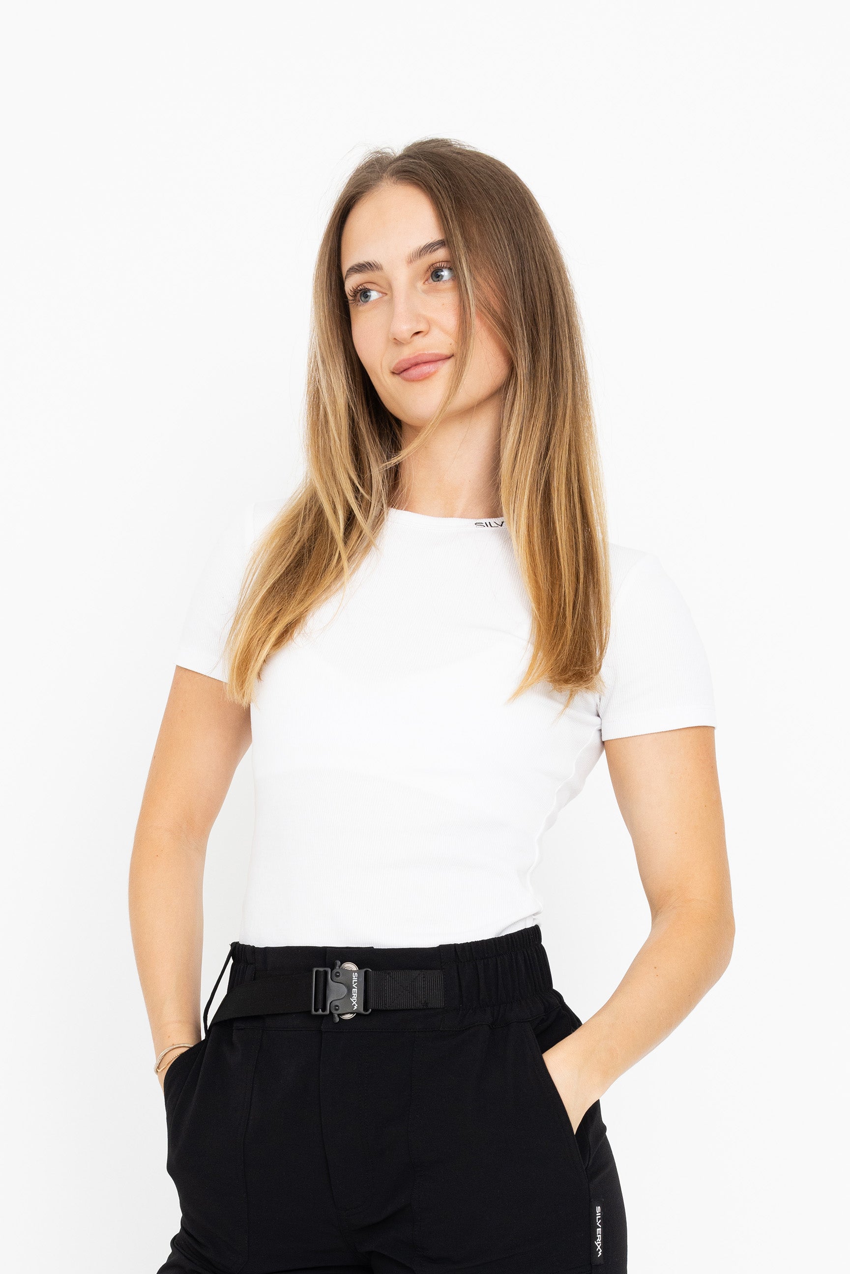 Short Sleeve Skinny Ribbed T-Shirt