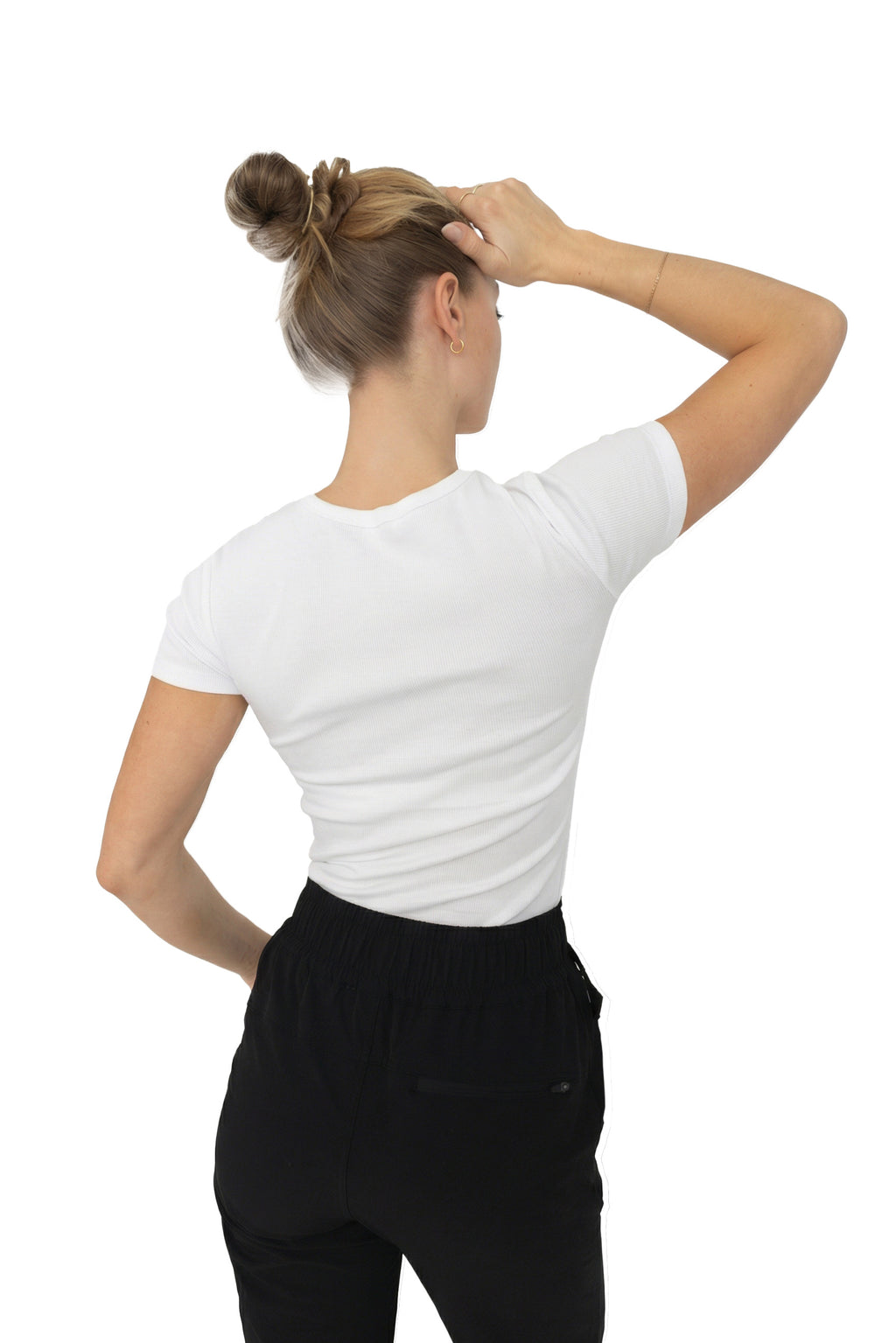 Short Sleeve Skinny Ribbed T-Shirt