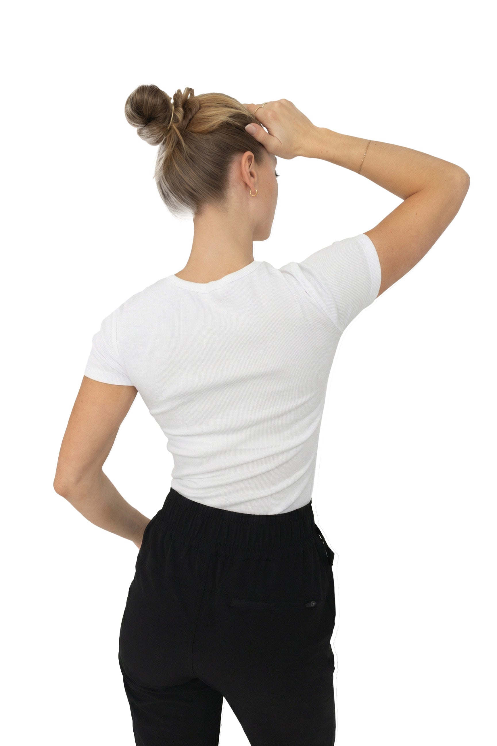 Short Sleeve Skinny Ribbed T-Shirt